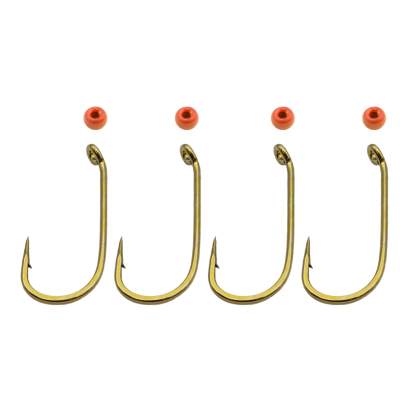 Troutlook Trout Area Worm Set, grün-orange - 3,8mm