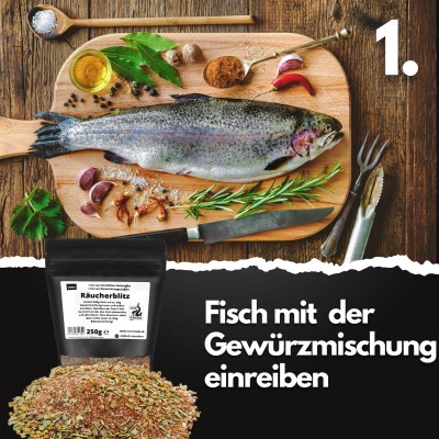 Eversmoke Räucherset Tischräucherofen Starter Bundle, M (Ofen, Räuchermehl, Räucherblitz,2xBrennpaste)