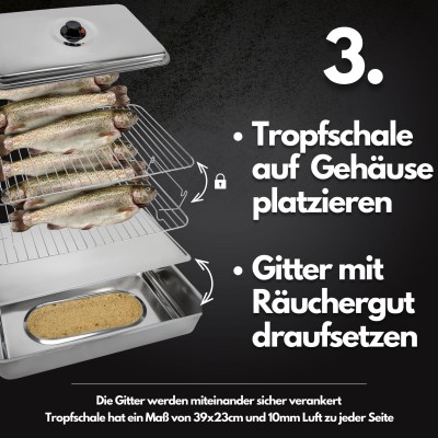 Eversmoke Räucherset Tischräucherofen Starter Bundle, M (Ofen, Räuchermehl, Räucherblitz,2xBrennpaste)