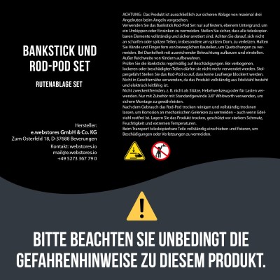 Bankstick Rod-Pod 3 Ruten - Rutenablage