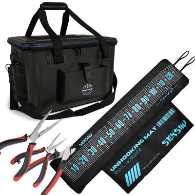 Pro Tackle EVA Bag I Tackle Bakkan + Senshu Abhakmatte + 3 Zangen Angeltasche 48x36x28cm