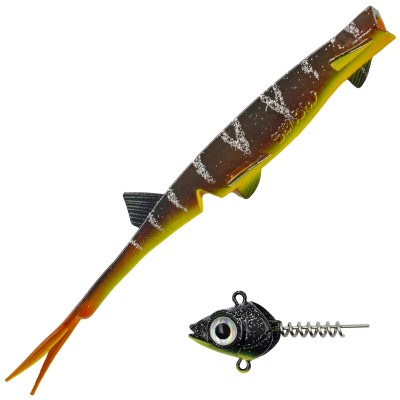 Senshu Pelaga Shad + Head Set Vertikalköder 16cm - Sunshine Brown