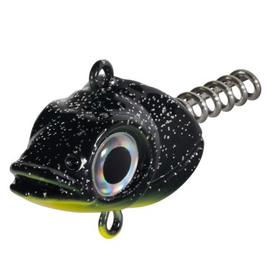 Senshu Pelaga Shad + Head Set, 24cm - Green Pumpkin/Chartreuse