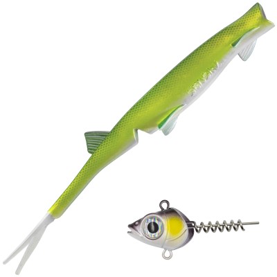 Senshu Pelaga Shad + Head Set Vertikalköder 16cm - Green Sprat