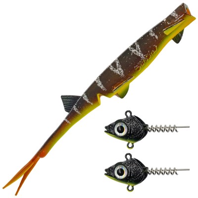 Senshu Pelaga Shad + Head Set, 24cm - Sunshine Brown