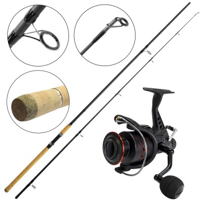 Pike Attack - Deadbait-set All in - Raubfischset Rute + Rolle + Schnur inkl Zubehör