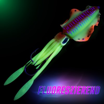 Team Deep Sea Flatter Squid Set - Köderset 14,5cm - 4 Stück gemischt