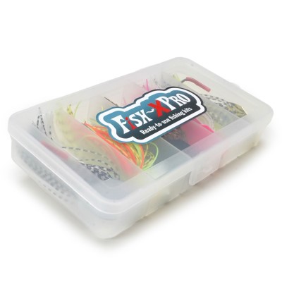 Fish-XPro Chatterbait Set inkl. Box 8,0cm - 10g - gemischt