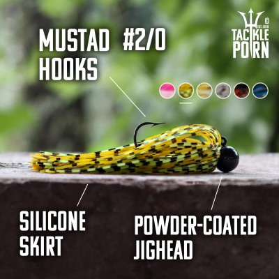 Tackle P*rn Skirted Jig 12g Set 2