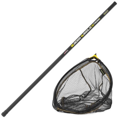 Tubertini Lifter Rubber & Raider Handle Strong - Kescher Big - 45 x 35cm - inkl. Kescherstange 2,00m