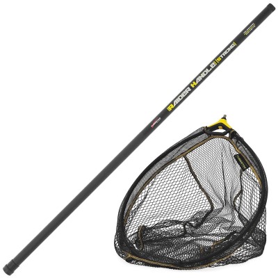 Tubertini Lifter Rubber & Raider Handle Strong - Kescher 50 x 40cm - inkl. Kescherstange 2,00m
