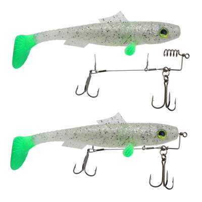 Pikezilla Pikezilla Shad mit Stingersystem - Hecht Shad MT-Lures Pikezilla Hecht Shad 1 Stück 18cm UV Tequila Lemon