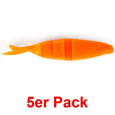 Angel Domäne Magic Soft Swimbait, 10,5cm, orange 5er Pack 10,5cm - orange - 5Stück