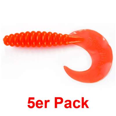 Angel Domäne Power Twister, 10,0cm, japanrot 5er Pack, 10cm - japanrot - 5Stück