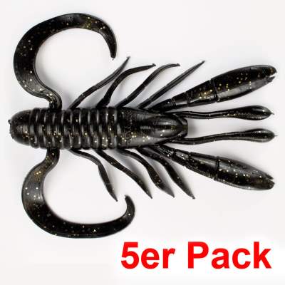 Angel Domäne Fat Roach Craw, 10,0cm, Dark Vader Glitter 5er Pack, 10cm - Dark Vader Glitter - 5Stück