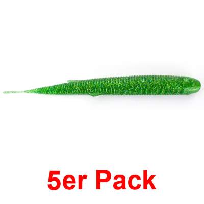 Angel Domäne Finesse Stick Fish, 15,0cm, Mystic Green Glitter 5er Pack 15cm - Mystic Green Glitter - 5Stück