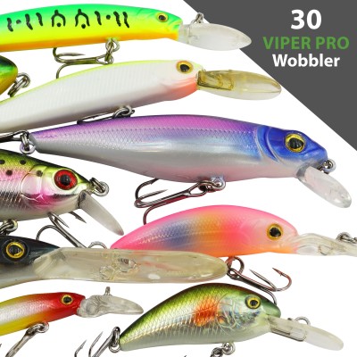 GB Wobbler Bakkan + 30 Viper Pro Wobbler 29,0 x 23 x13 cm - Tasche inkl. 30 Viper Pro Wobbler