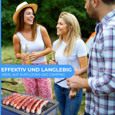 Butangas Camping Grill Evergrill inkl. 8 Gaskartuschen, inkl. 8 Kartuschen (MSF-1A)