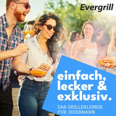 Butangas Camping Grill Evergrill inkl. 8 Gaskartuschen, inkl. 8 Kartuschen (MSF-1A)