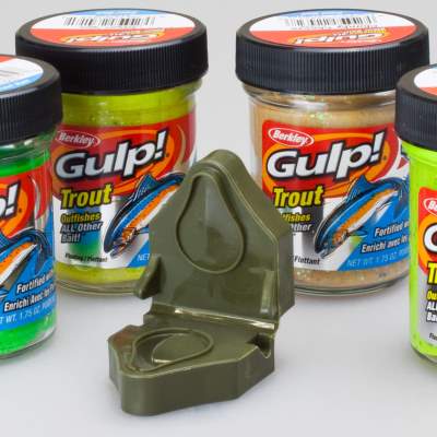 Angel Domäne Gulp Trout Bait 4 Sorten inkl. Bait Former,