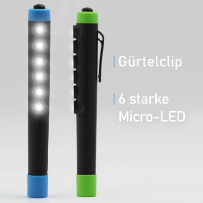 Stiftlampe Bivvy Light Pen Set 6-Led - blau/grün