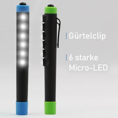 Stiftlampe Bivvy Light Pen Set, 6-Led - blau/grün