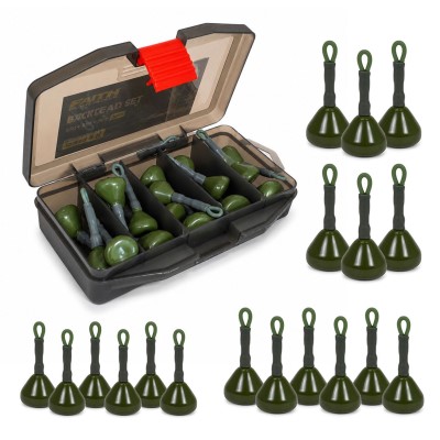 Faith Backlead Complete Set - Blei 25,35 & 50g inkl. Tackle Box - 18 Stück