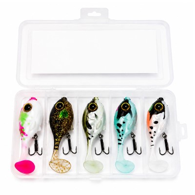 DLT PowerOrb Inline - Gummifisch 6cm - 10g - 5 Stück - inkl. Tacklebox