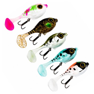 DLT PowerOrb Inline - Gummifisch 6cm - 10g - 5 Stück - inkl. Tacklebox