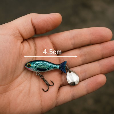 Fish-XPro LifeMetal Tail Spinner Set - Jig Spinner 4,5cm - 23g - 5 Farben