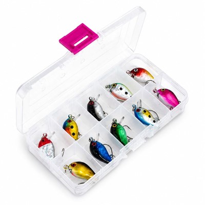 Troutlook Mini Lure Set - Wobblerset 10 Stück - Einzelhaken