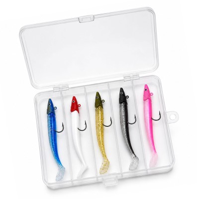Fish-XPro Seabass Lure Kit - Gummifisch 11cm - 22g - 5 Farben