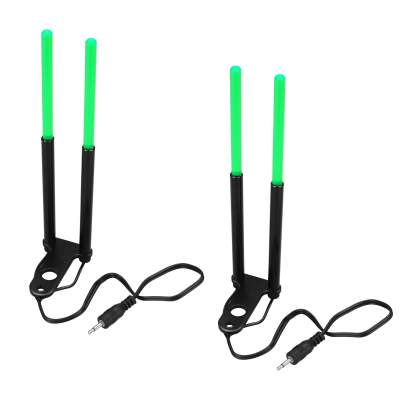 BAT-Tackle Illuminated LED Snag Ears green 2er Pack,