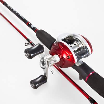 Shimano Baitcast Kombo Shimano Scimitar Casting und Banax Red Zest,