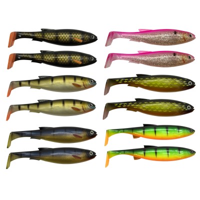 Tackle P*rn Bahama Mama - Gummifisch Clear- & Darkwater - 20cm - 50g - 6 x 2 Stück