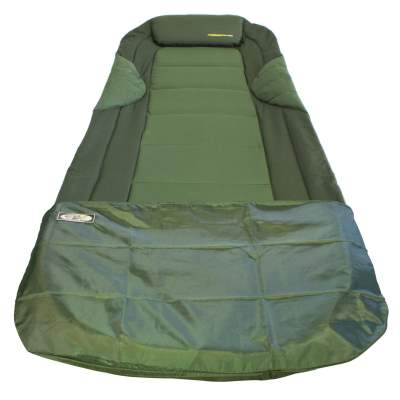 Angel Domäne Nightwalker Pro Comfort Bedchair 6 Bein Karpfenliege und Welli Wipe (Fußschoner),