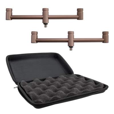 BAT-Tackle Brown Bark Buzzer Bars 2er Set 24cm inkl. Protection Case,