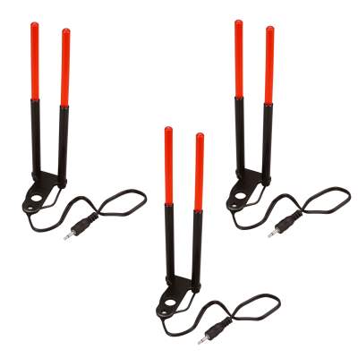 BAT-Tackle Illuminated LED Snag Ears red 3er Pack,