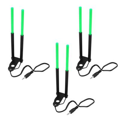 BAT-Tackle Illuminated LED Snag Ears green 3er Pack