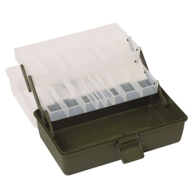 Kinetic Tackle Box - Angelkiste Clear/Green - 36.8x21.4x20cm