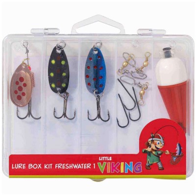Kinetic Little Viking Lure Box Kit Freshwater - Allroundset 12 Teile