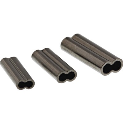 Westin Double Wire Crimp - Quetschhülsen Black Nickel - Ø1,5mm - 20 Stück