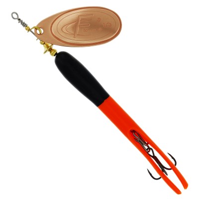 Westin FC Upstream - Spinner Black/Flouro Orange/Copper Blade - 15g - #5 - 1 Stück
