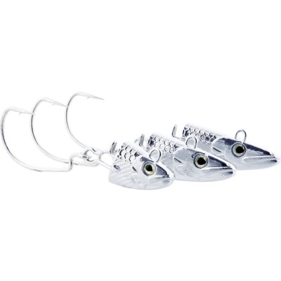 Westin Magic Minnow Weedless Jig Spare Head Silver - 9g für 8cm Körper - 2 Stück