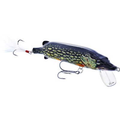 Westin Mike the Pike Crankbait - Wobbler Real Chartreuse Pike - 14cm - 30g - floating