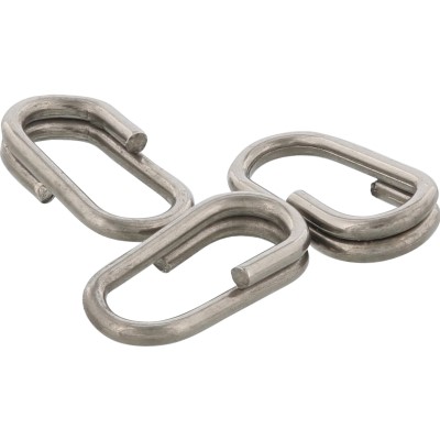 Westin Oval Splitring - Sprengring Black Nickel - 8mm - 10 Stück