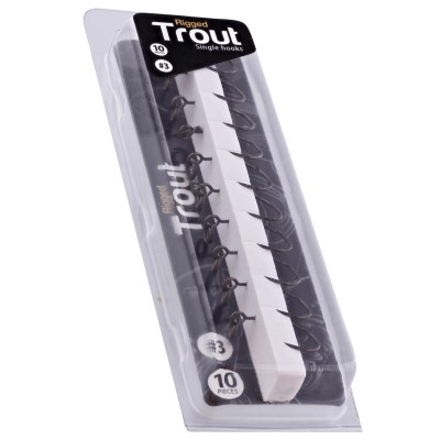 Westin Rigged Trout - Single Hooks - Einzelhaken UV Orange - #4 - 7 Stück