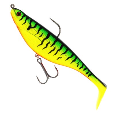 Westin ShadTeez R2F - Gummifisch Crazy Firetiger - sinking - 16cm - 55g - 1 Stück