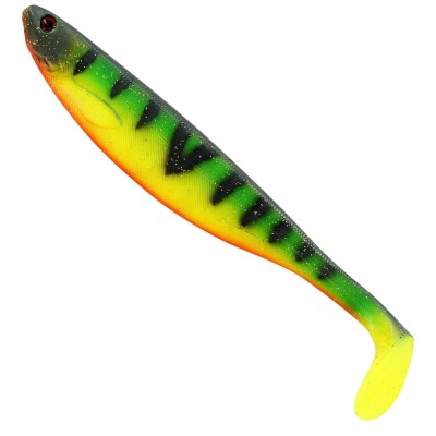 Westin ShadTeez Slim V2 - Gummifisch Tiger Perch - 27cm - 99g -1 Stück