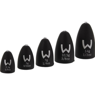 Westin Add-It Tungsten Bullet Matte Black - 3,5g - 2 Stück